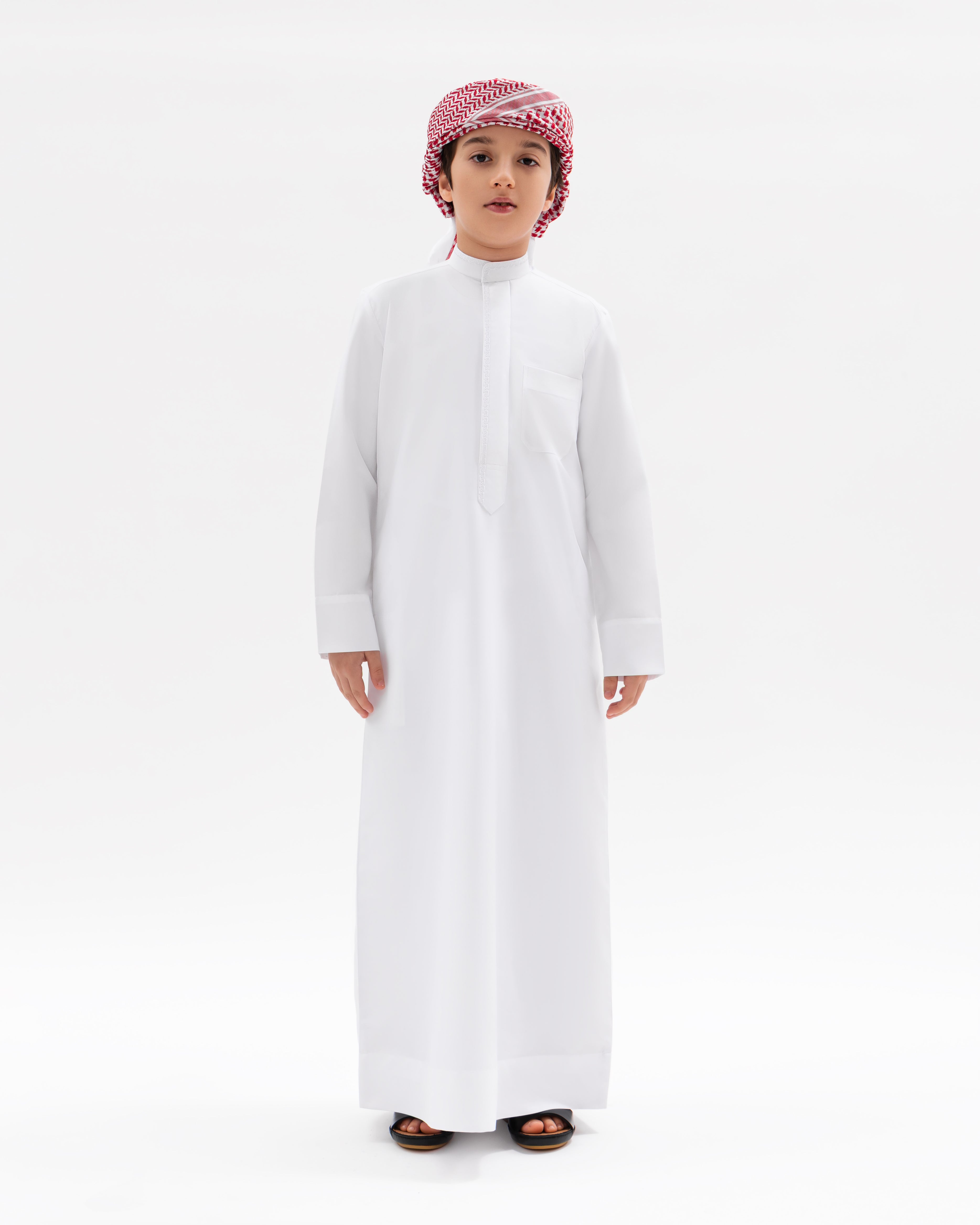 Kids Kuwaiti Style Kandura  White