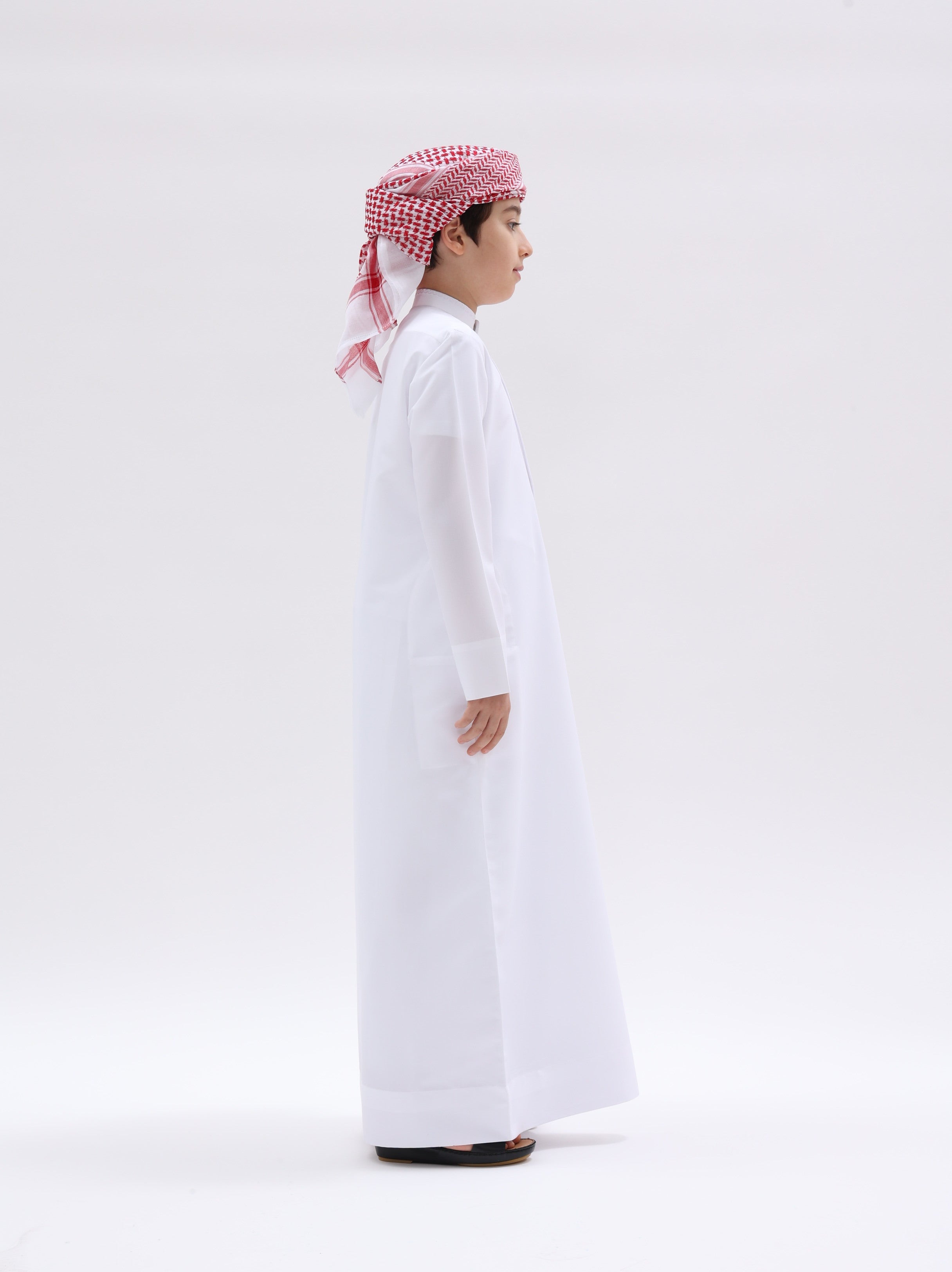 Kids Kuwaiti Style Kandura  White