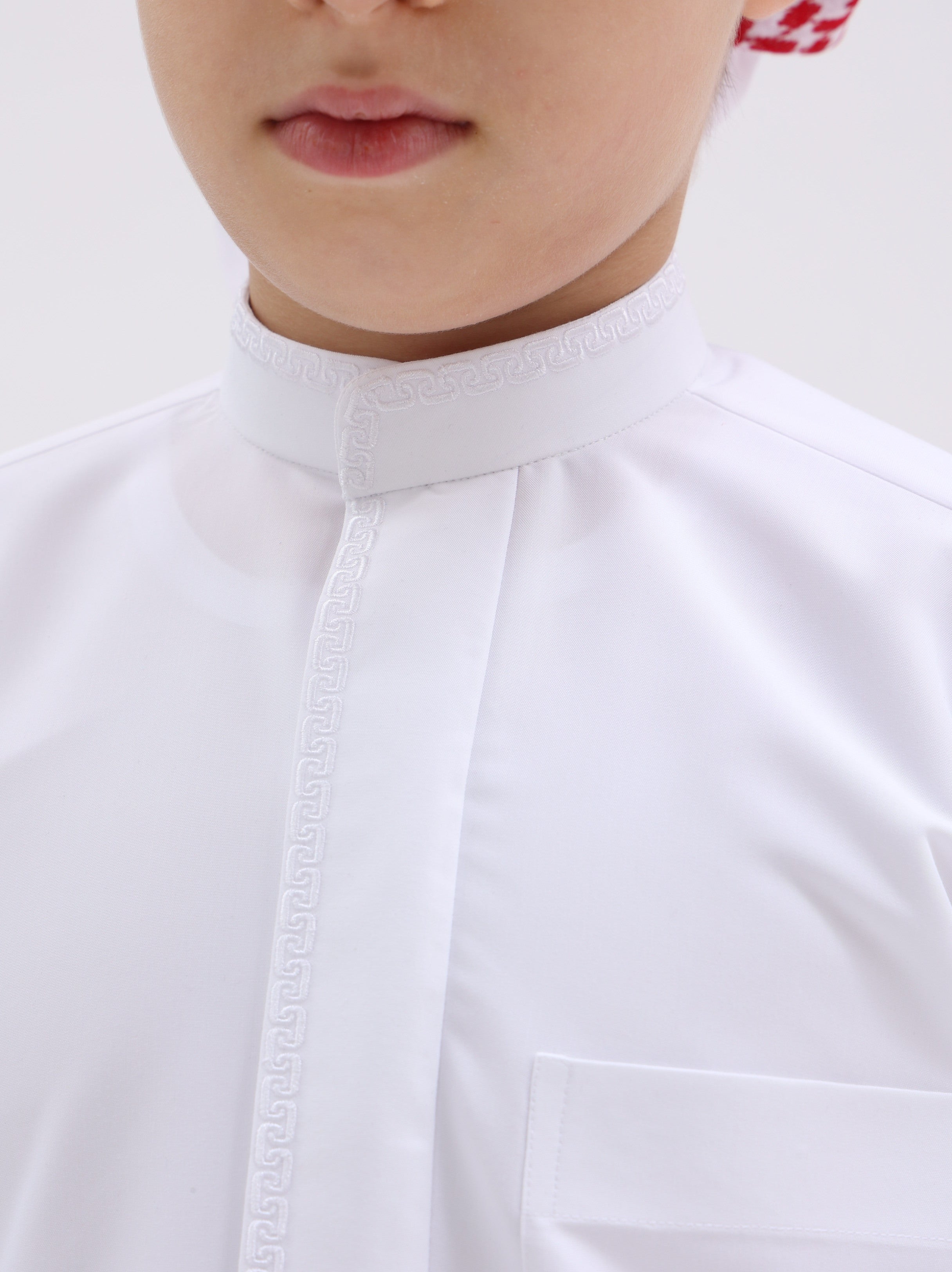 Kids Kuwaiti Style Kandura  White
