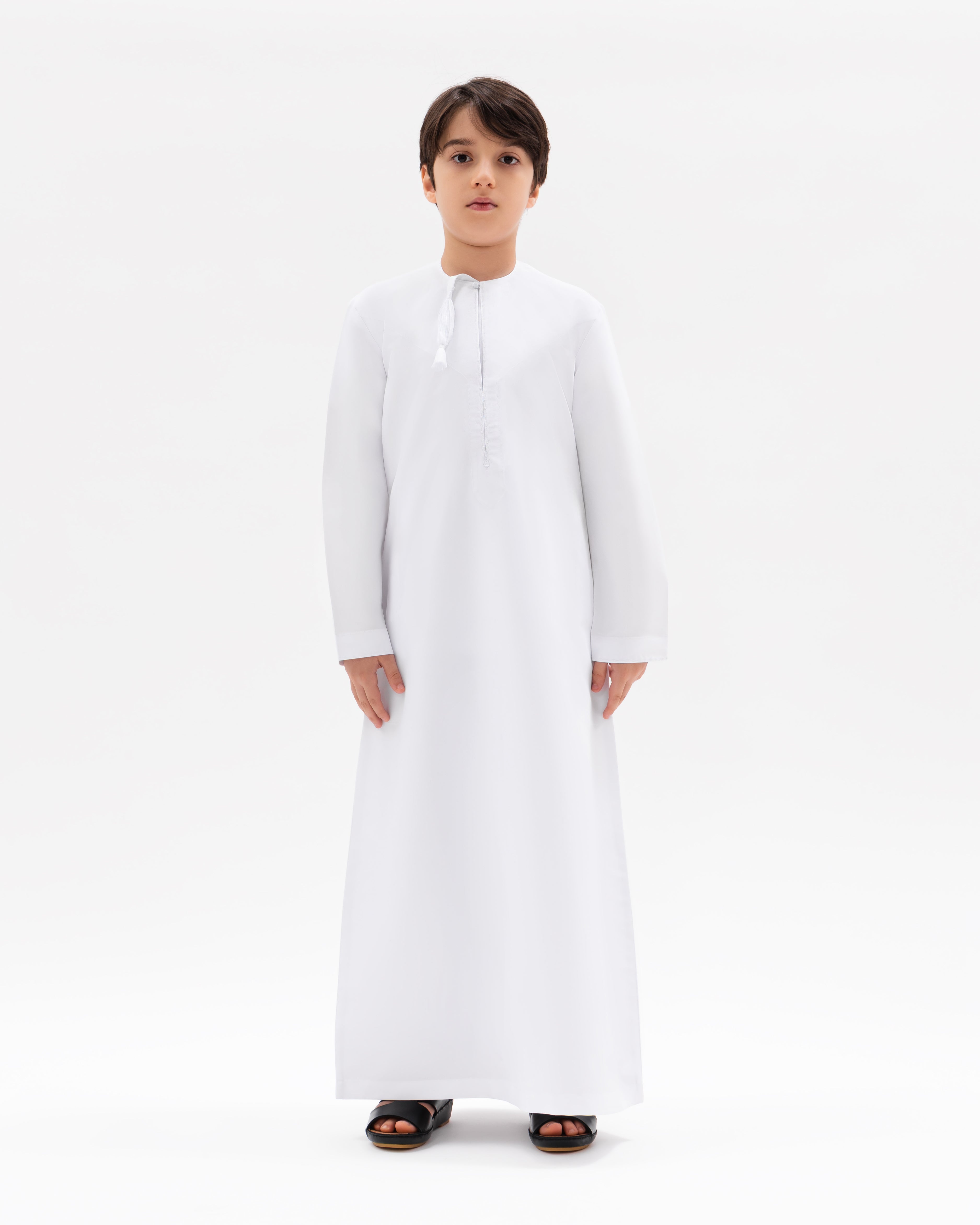 Kids Omani Style Kandura – Classic White