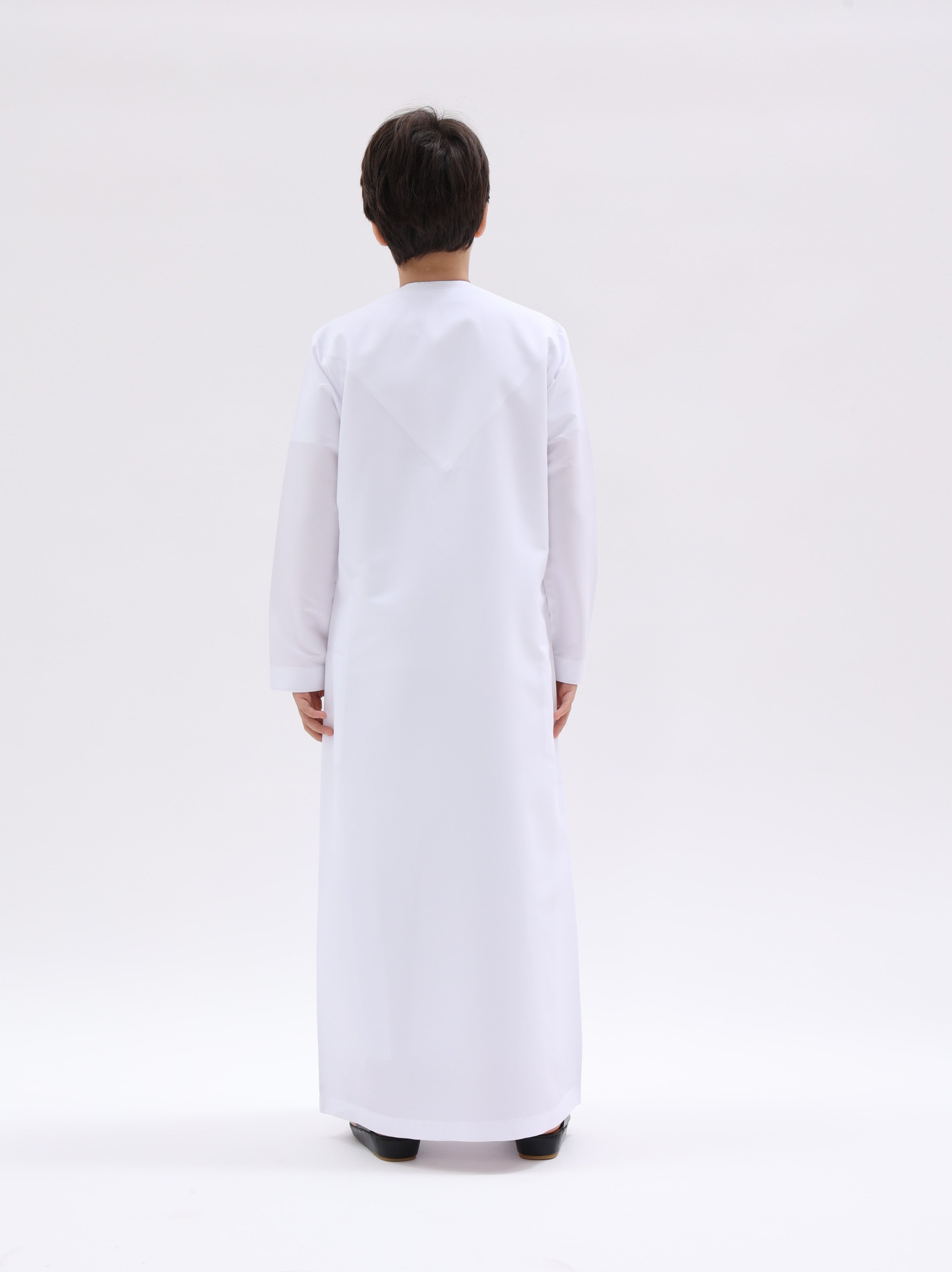 Kids Omani Style Kandura – Classic White