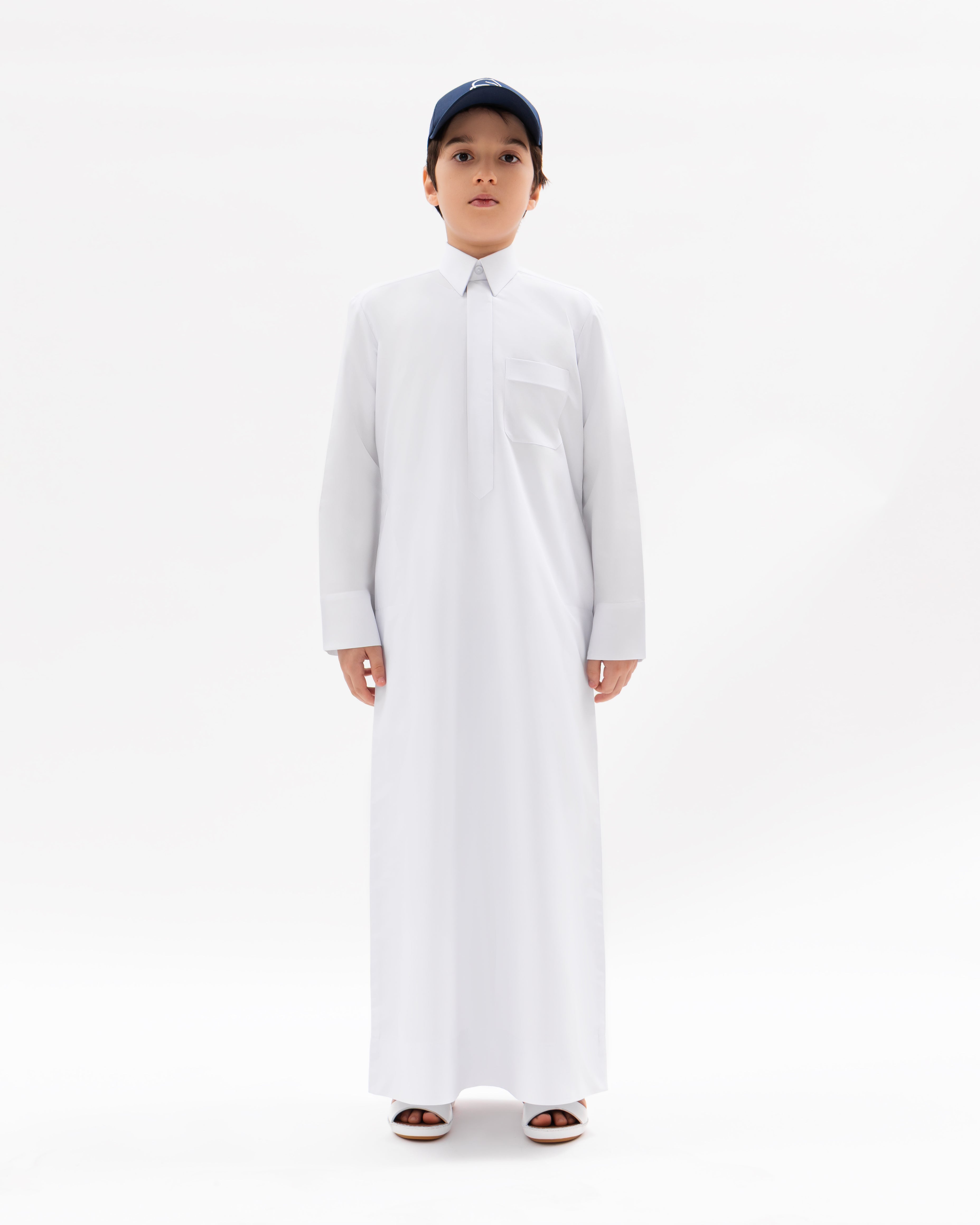 Qatari  Kids Kandura – Classic White