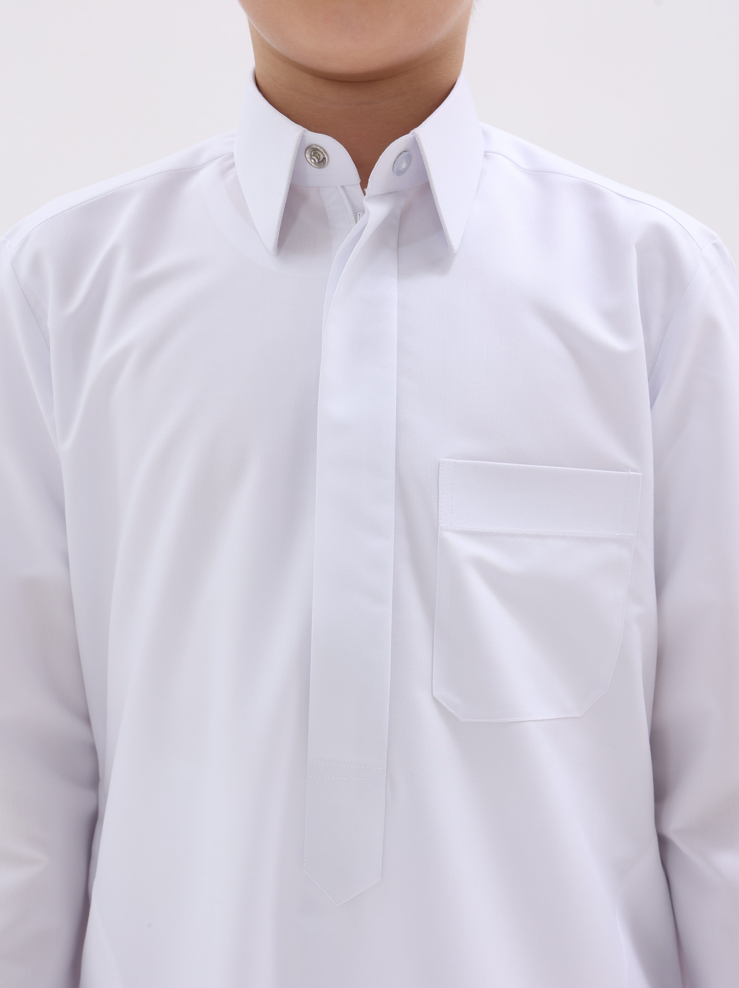 Qatari  Kids Kandura – Classic White