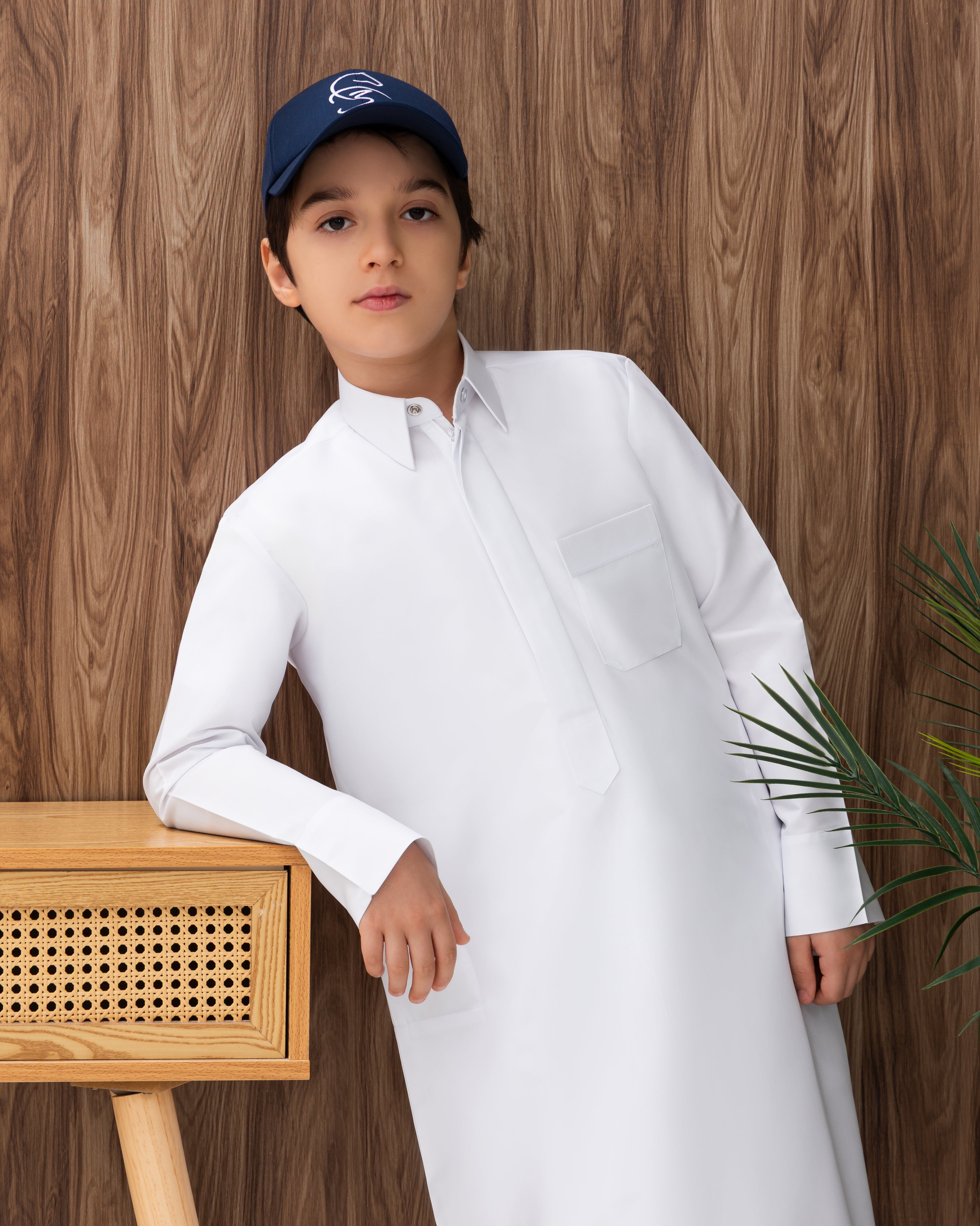 Qatari  Kids Kandura – Classic White