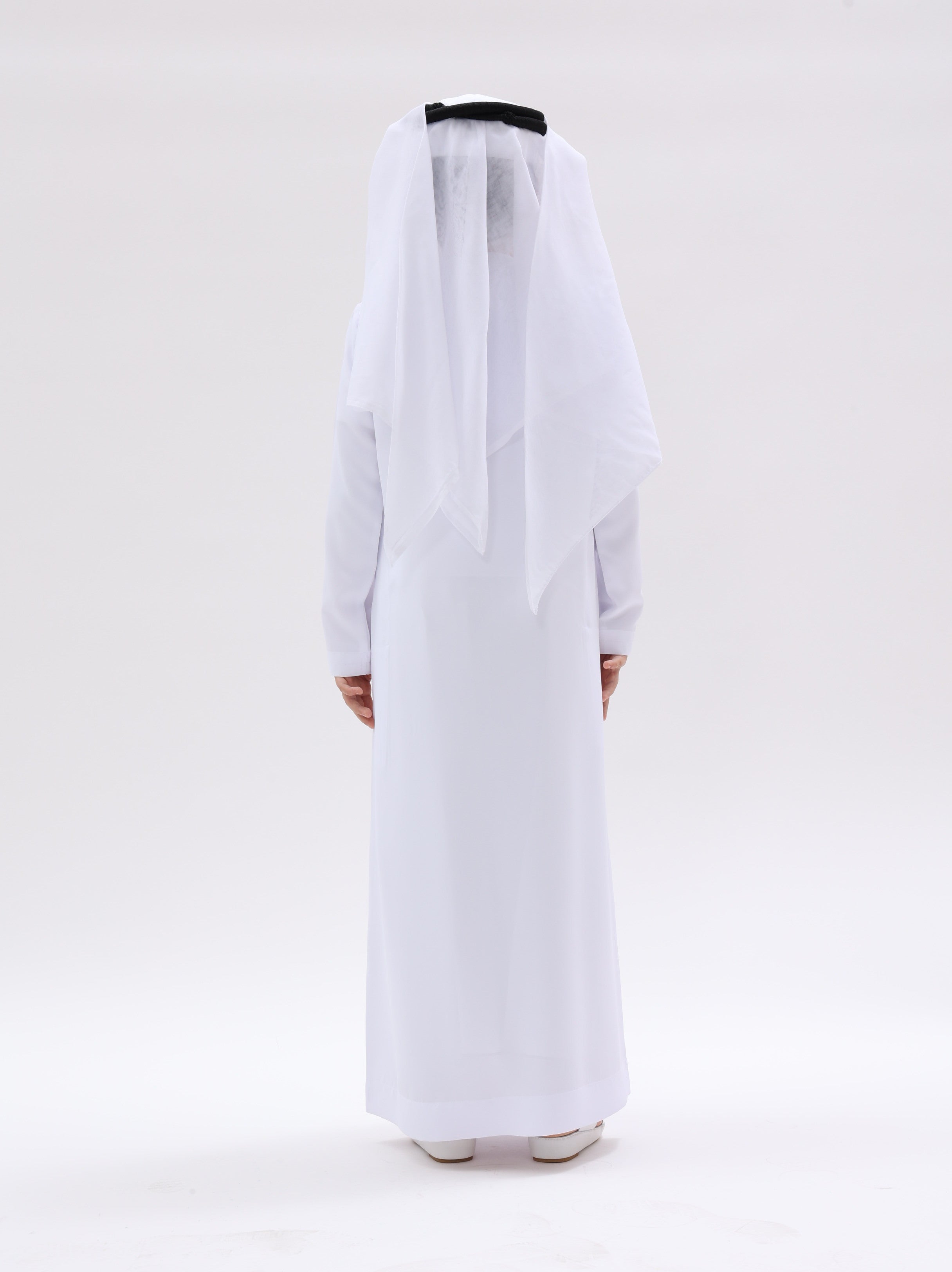 Kids Kuwaiti Style Kandura -  Classic White