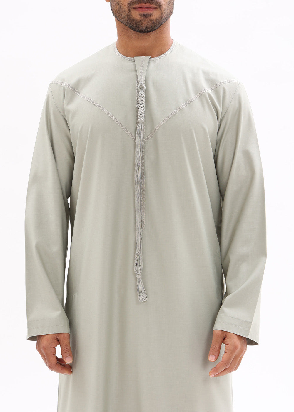 Emirati Style Kandura – Light Olive Green