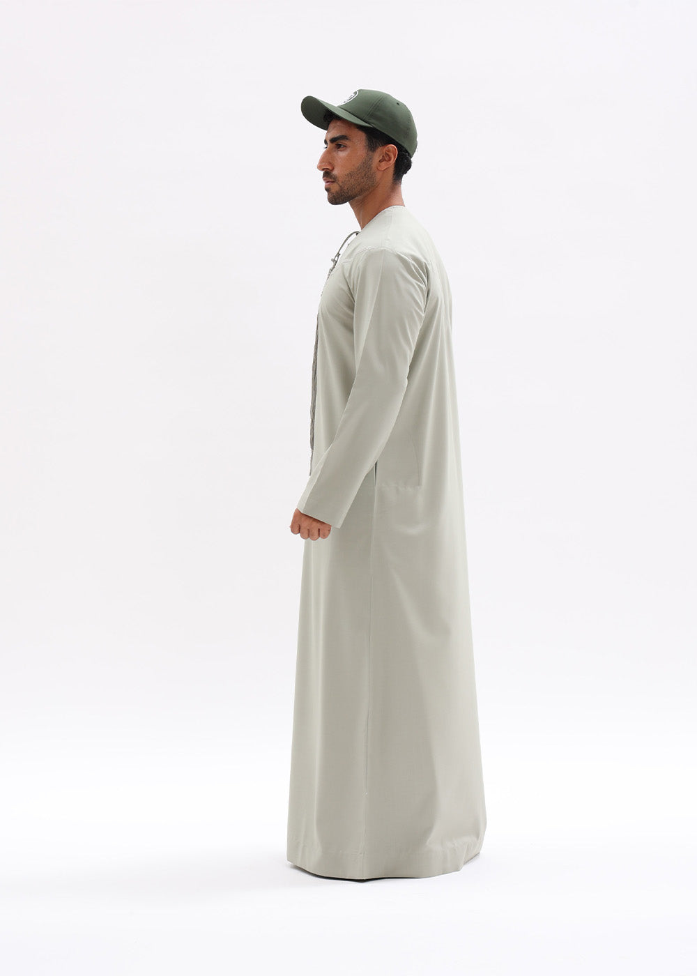 Emirati Style Kandura – Light Olive Green