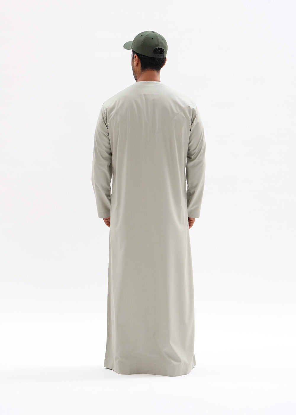 Emirati Style Kandura – Light Olive Green