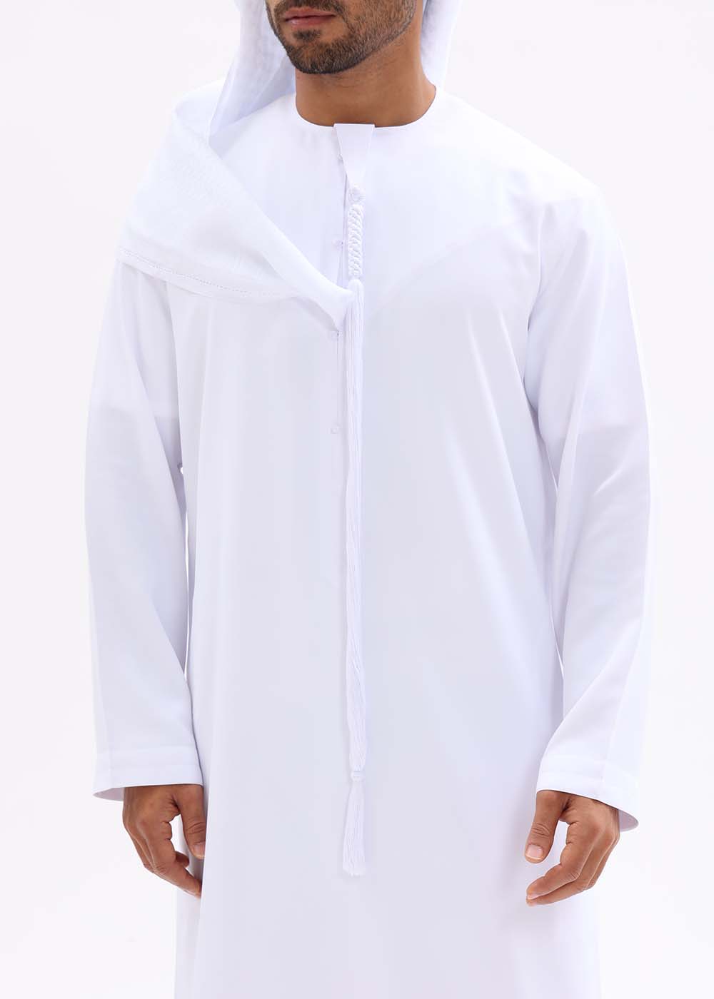 Emirati Style Kandura – Pure White