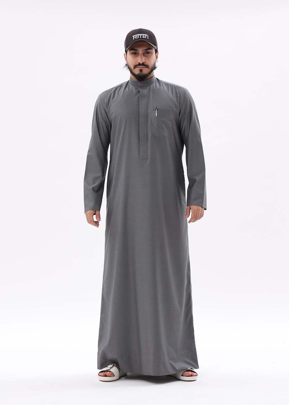 Kuwaiti  Kandura – Gloss Dark Grey