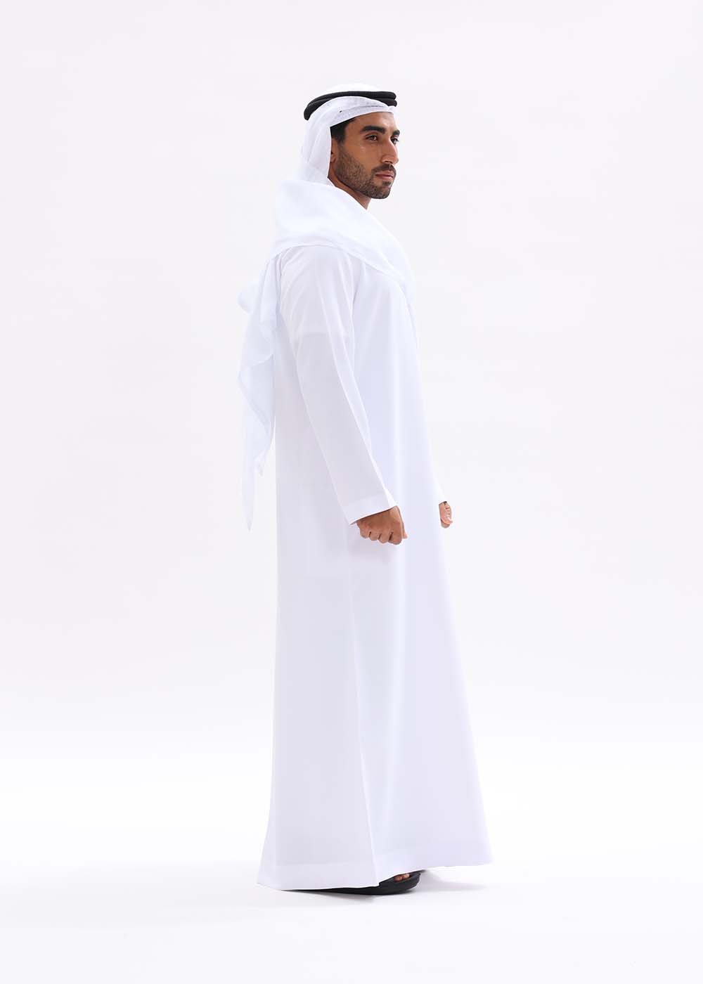 Emirati Style Kandura – Pure White
