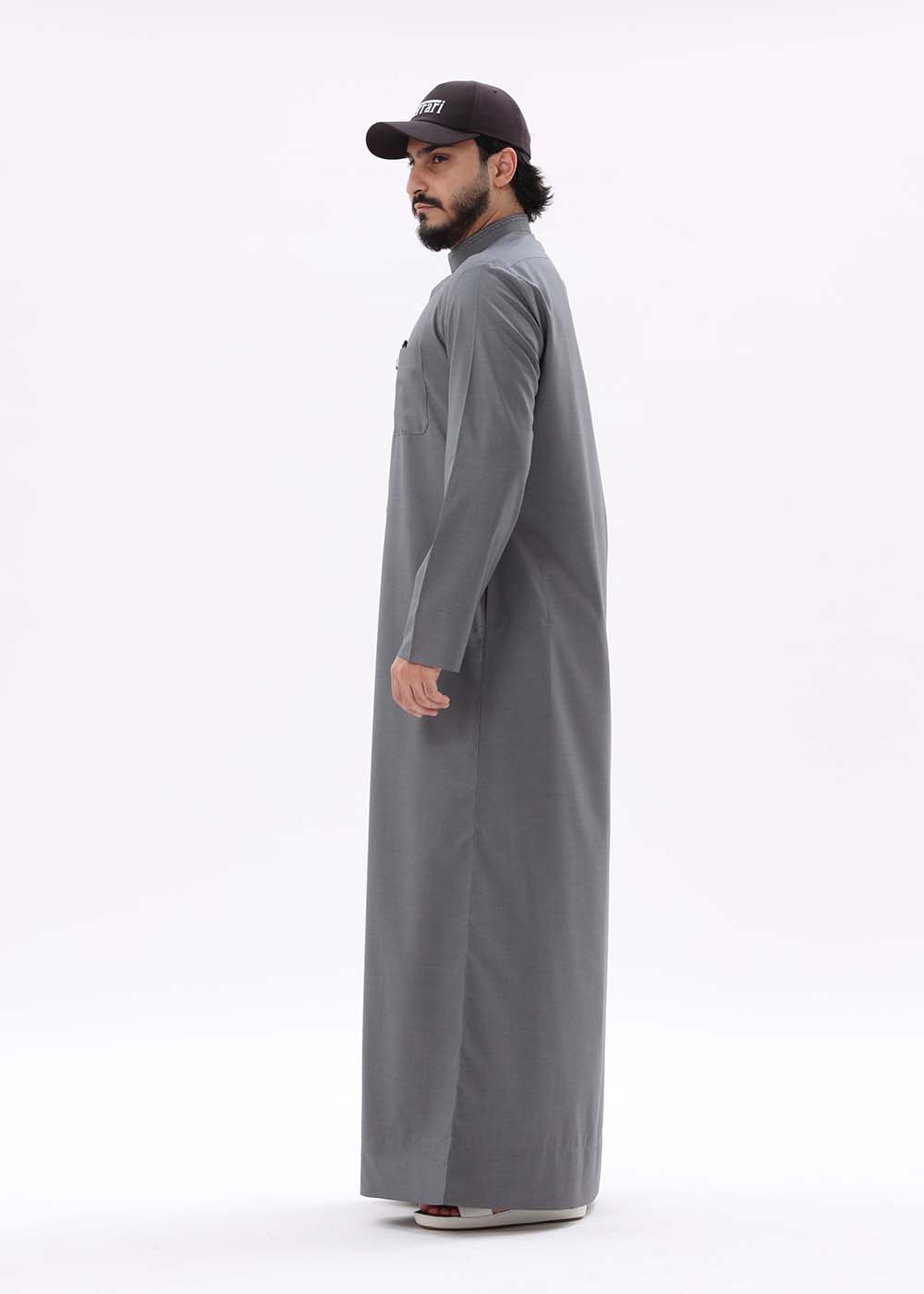 Kuwaiti  Kandura – Gloss Dark Grey