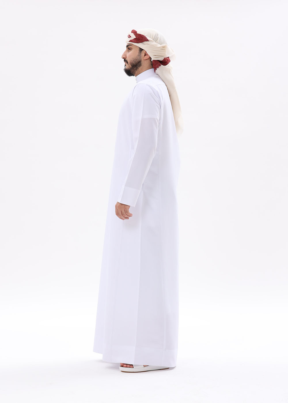 Saudi Style Kandura – Classic White