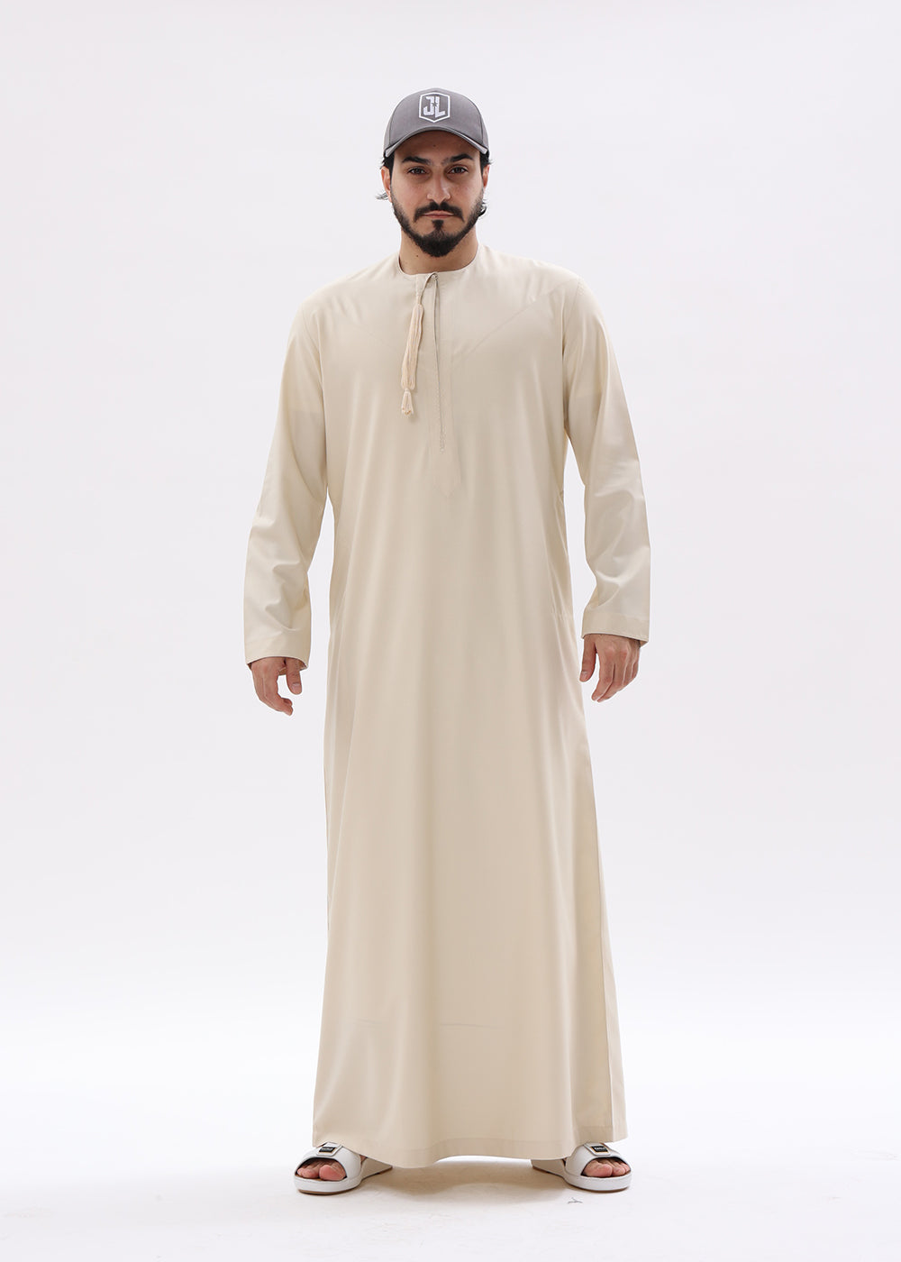 Omani Style Kandura – Blanched Almond