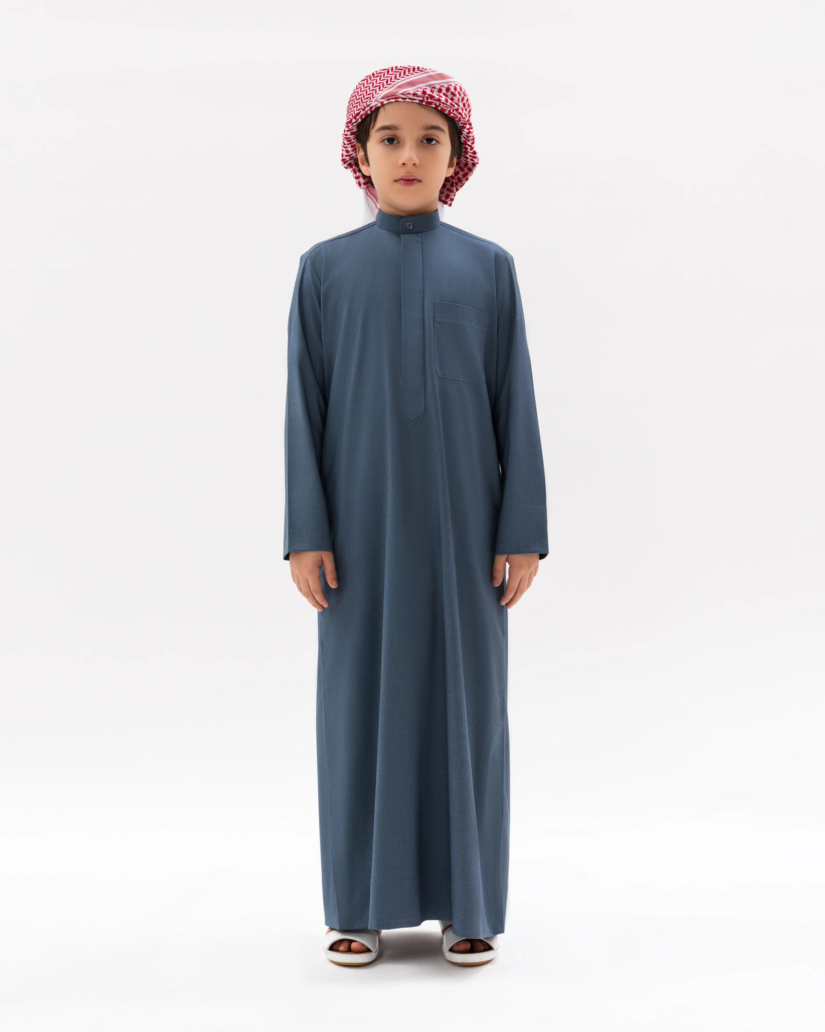 Kids Kuwaiti Style Kandura Blue