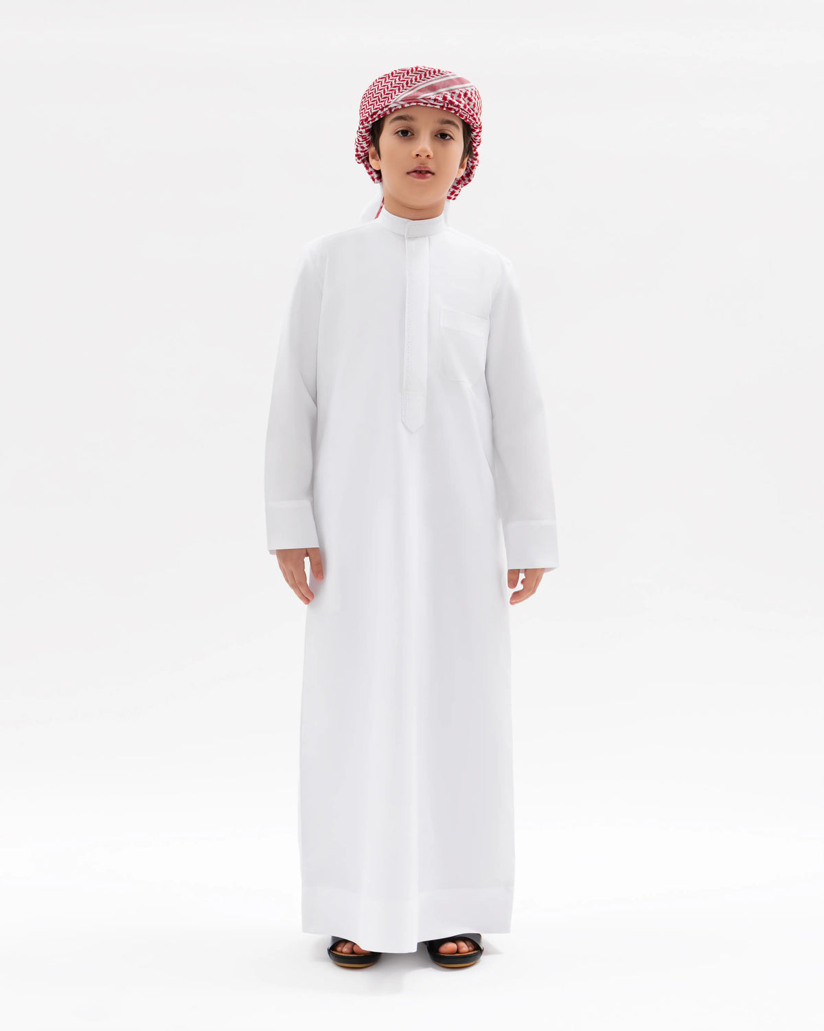 Kids Kuwaiti Style Kandura  White