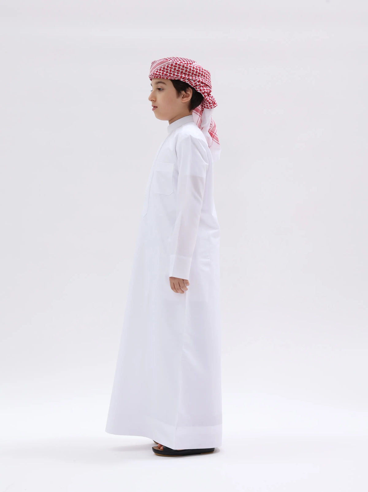 Kids Kuwaiti Style Kandura  White