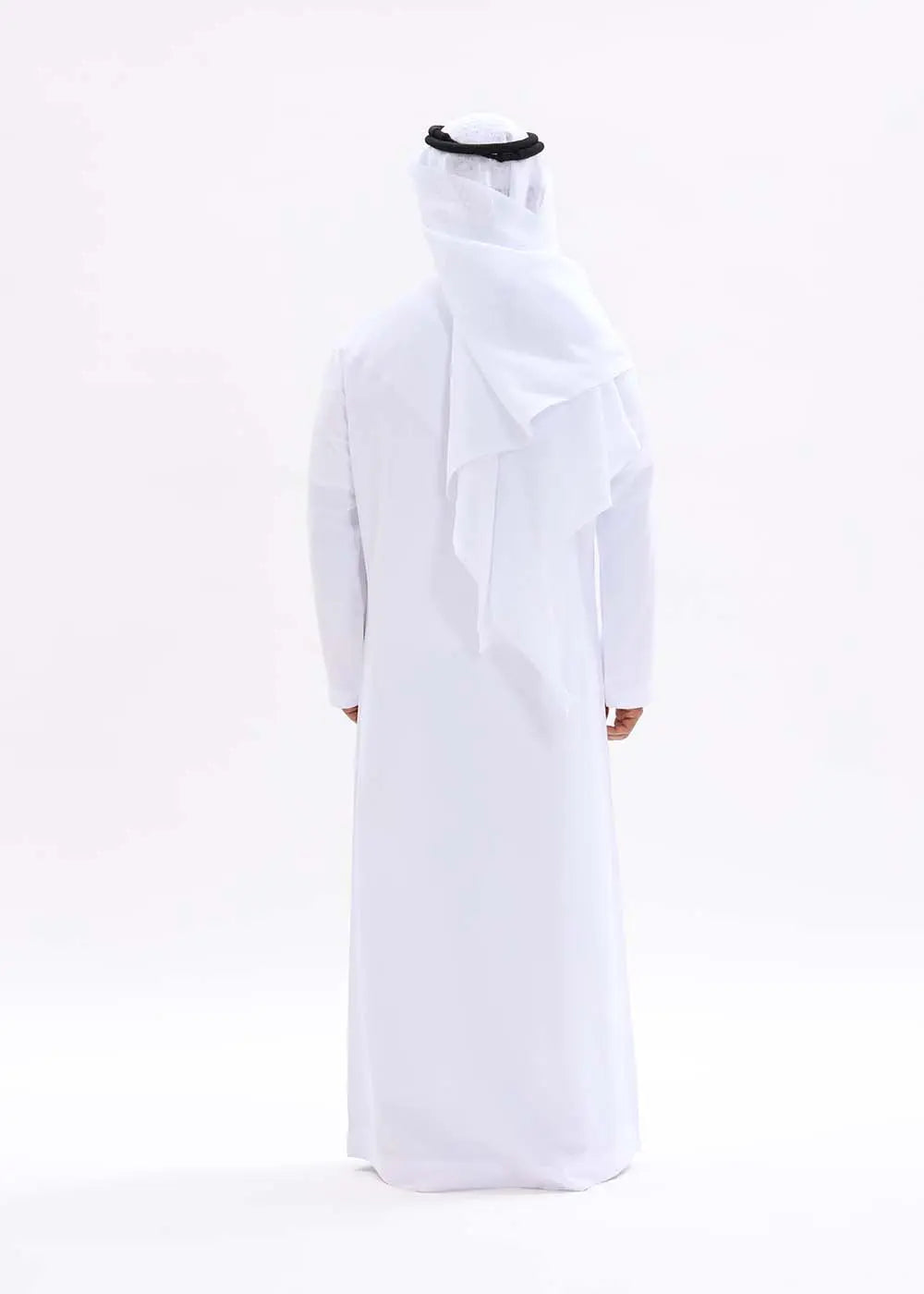 Mens Emirati Style Kandura – Pure White