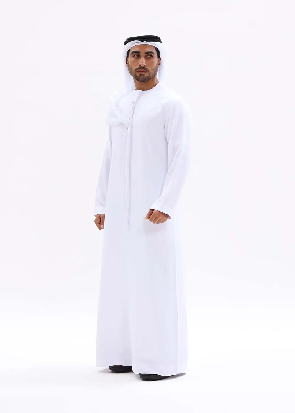 Mens Emirati Style Kandura – Pure White
