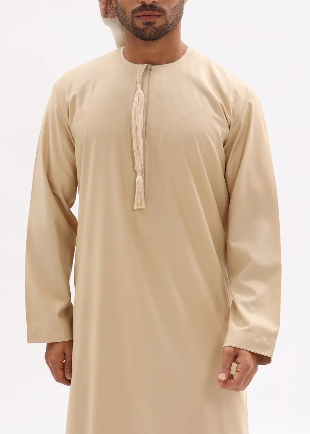 Mens Omani Style Kandura Sunset Cream