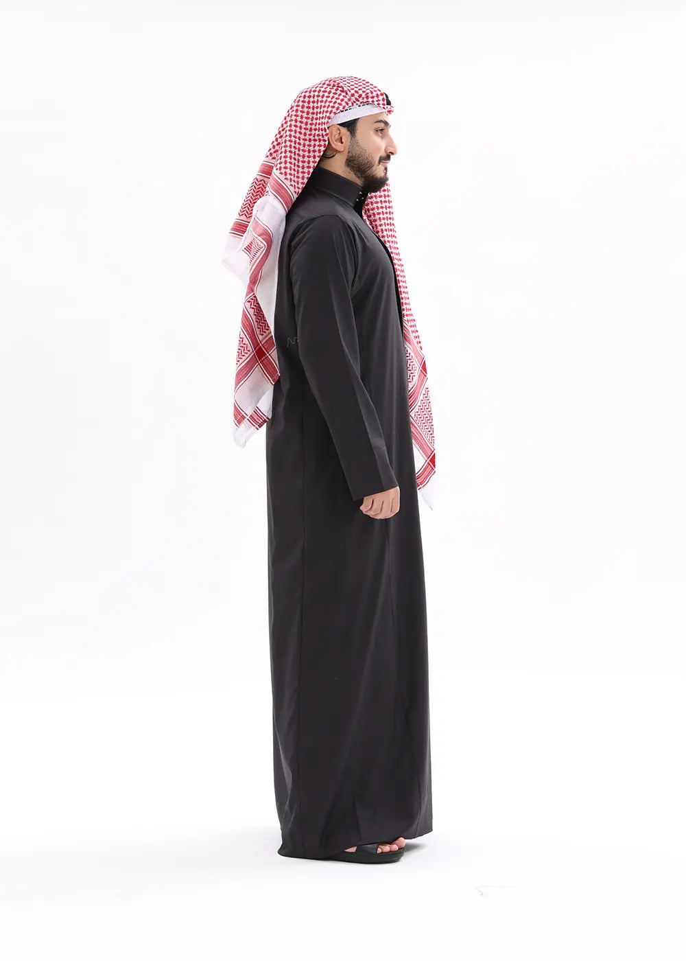 Mens Saudi Style Kandura – Black