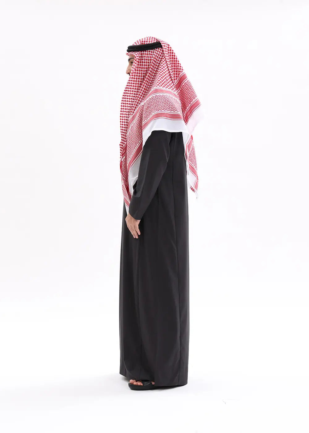 Mens Saudi Style Kandura – Black 