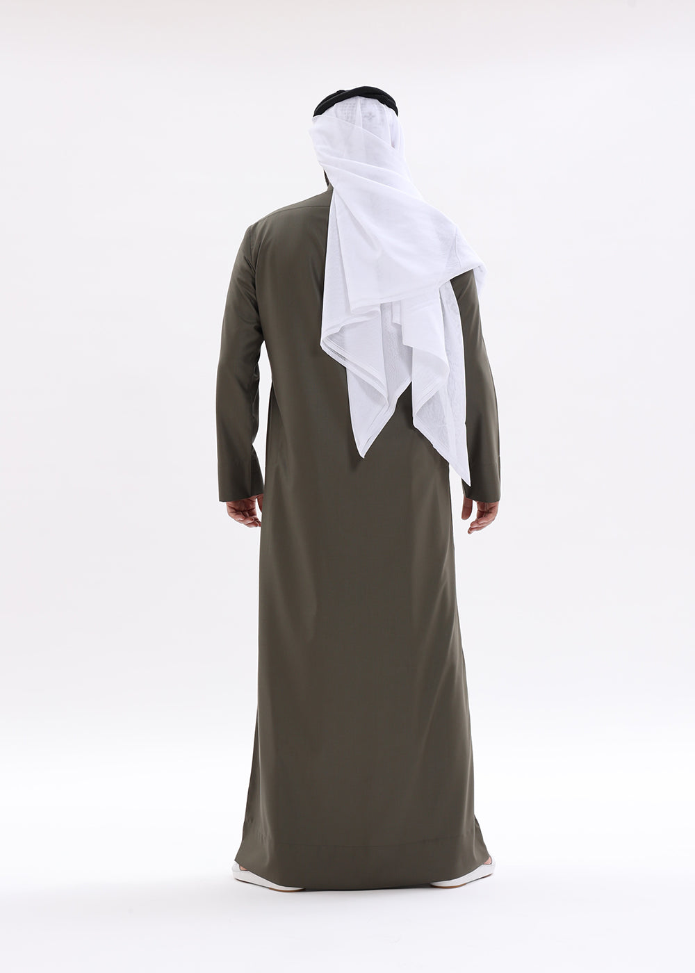 Qatari Style Kandura – Moss Green Shade