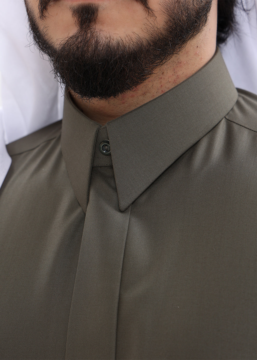 Qatari Style Kandura – Moss Green Shade