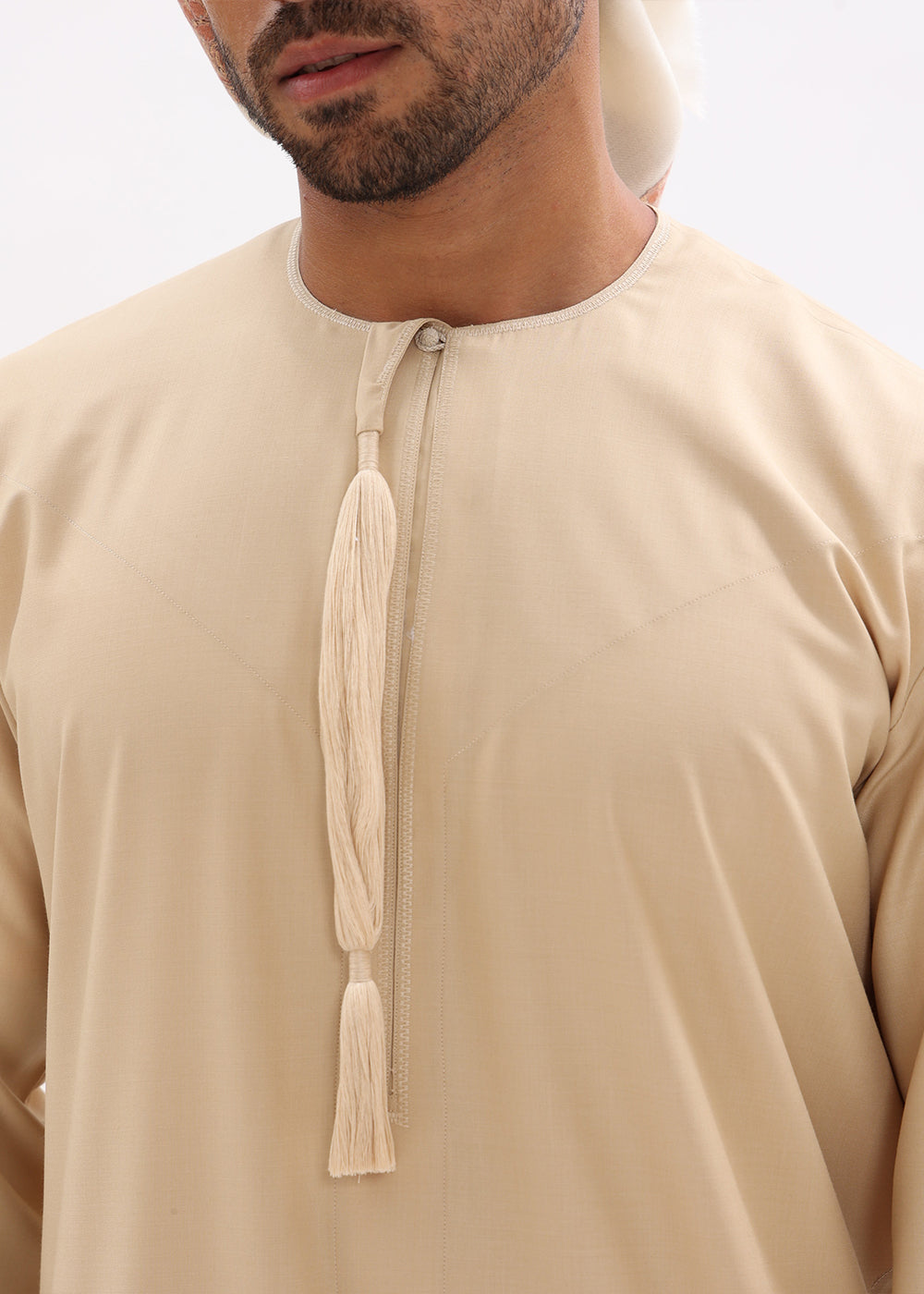 Omani Style Kandura – Sunset Cream