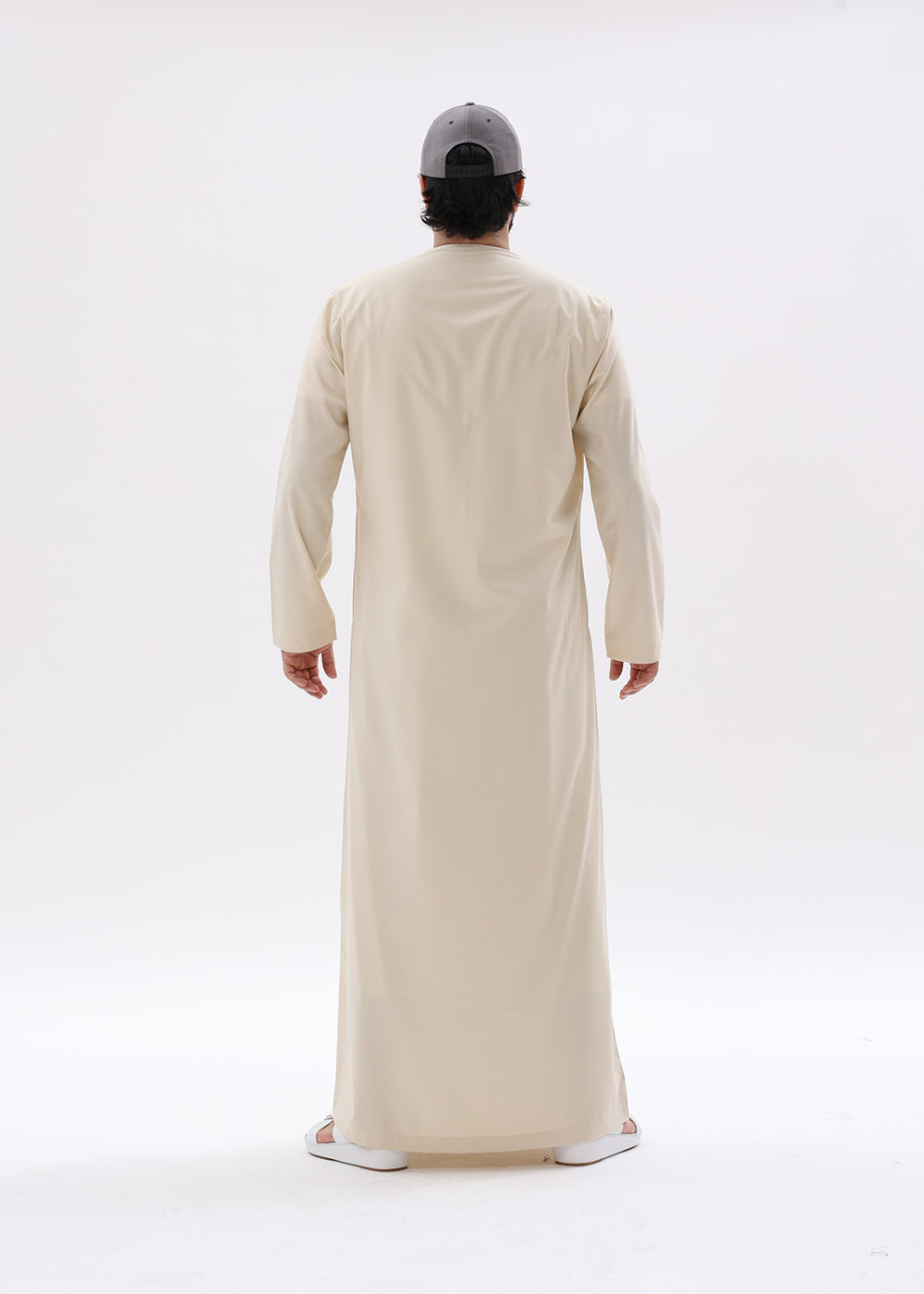 Omani Style Kandura – Blanched Almond