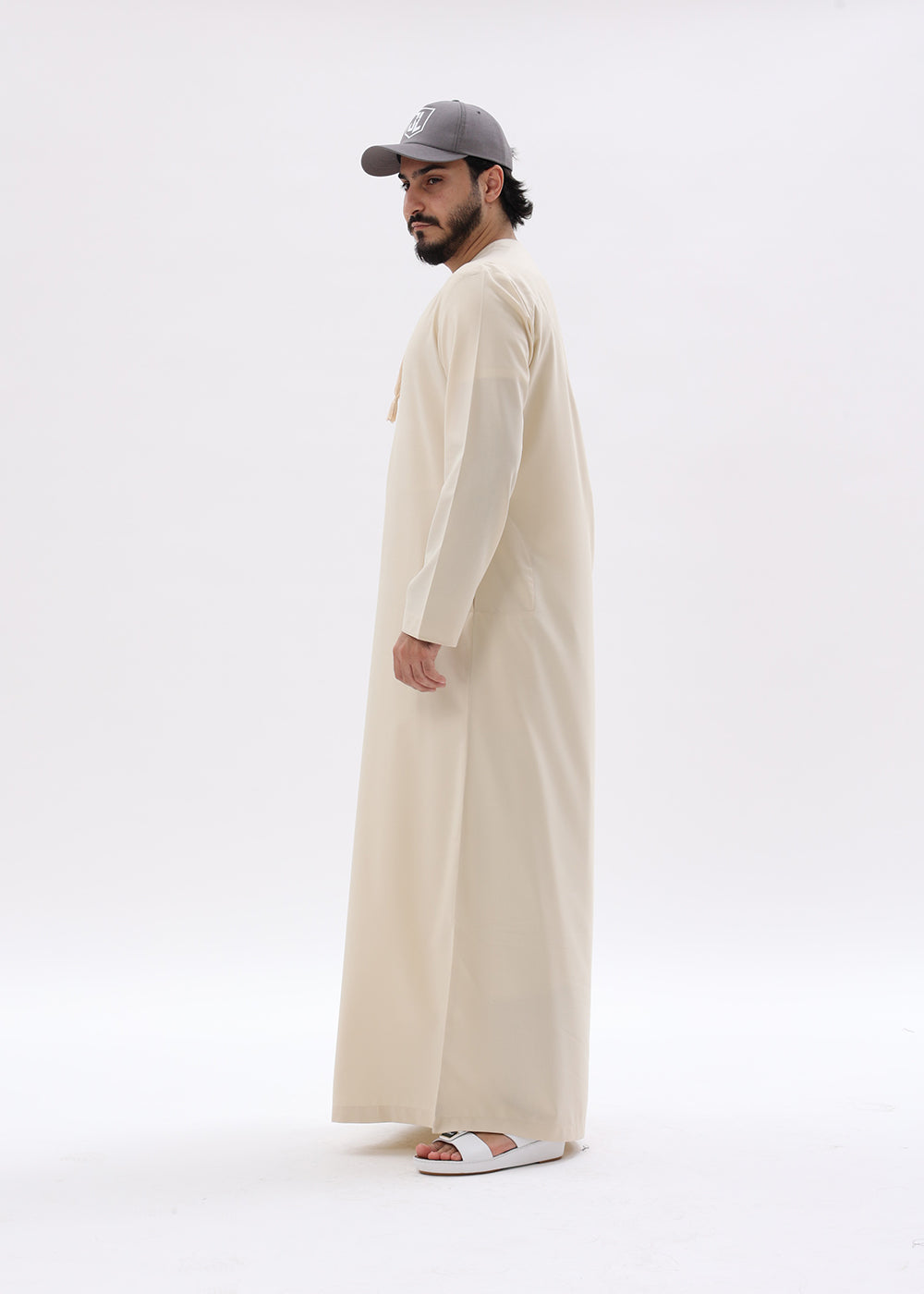 Omani Style Kandura – Blanched Almond
